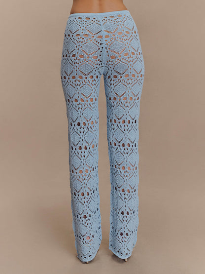 Elegant Crochet Knit Pants