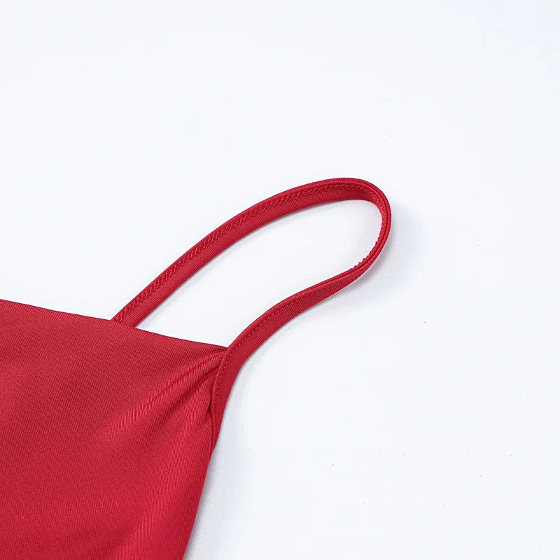 Summer Sexy Solid Color Strappy Dress