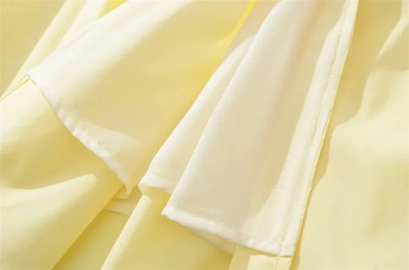 Summer Romantic Solid Color Dress