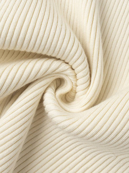 Minimalist Long Sleeve Knitted Maxi Dress