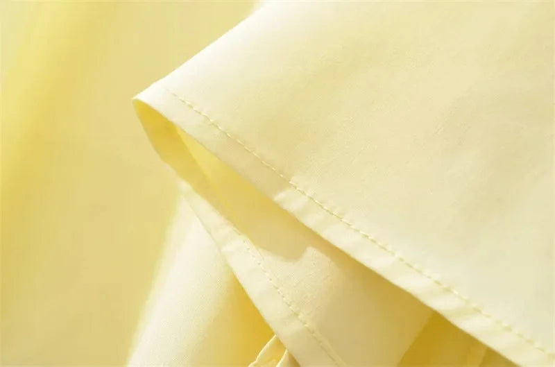 Summer Romantic Solid Color Dress