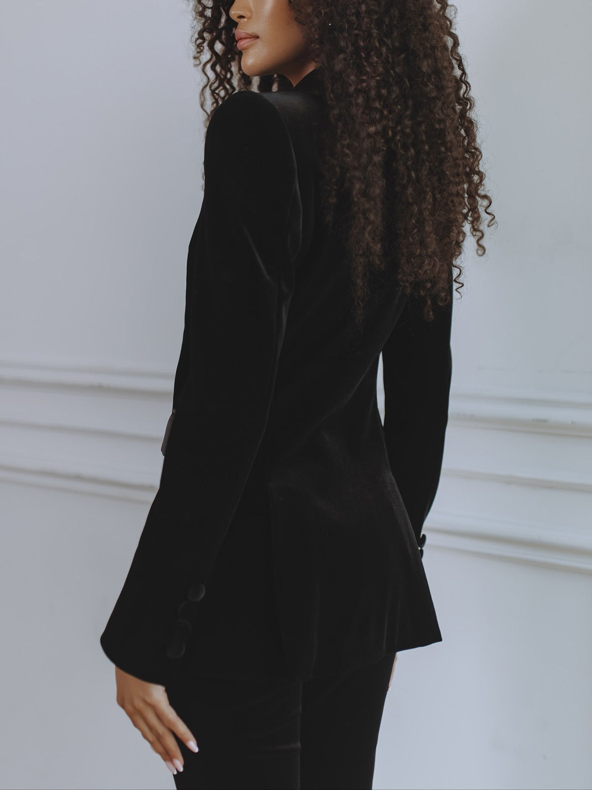 Elegant Velvet Flared Pants