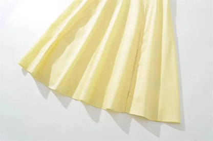 Summer Romantic Solid Color Dress