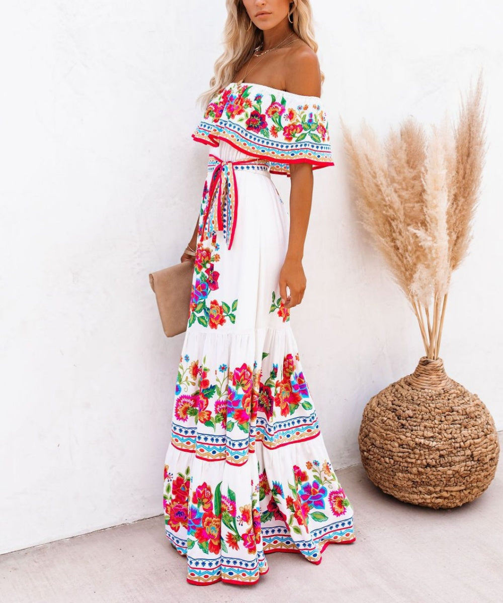 Soft Beach Specialty Print Dress
