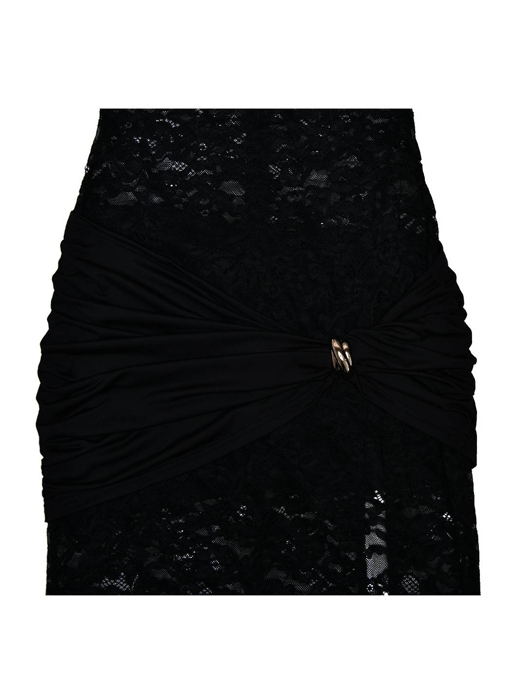 Lace Hollow High Slit Maxi Dress